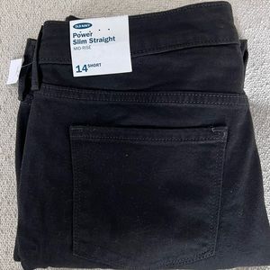 NWT Old Navy black jeans size 14S